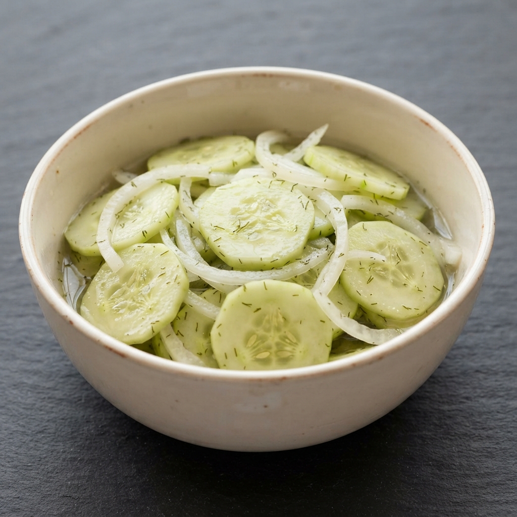 Tangy Dill Cucumber and Onion Salad