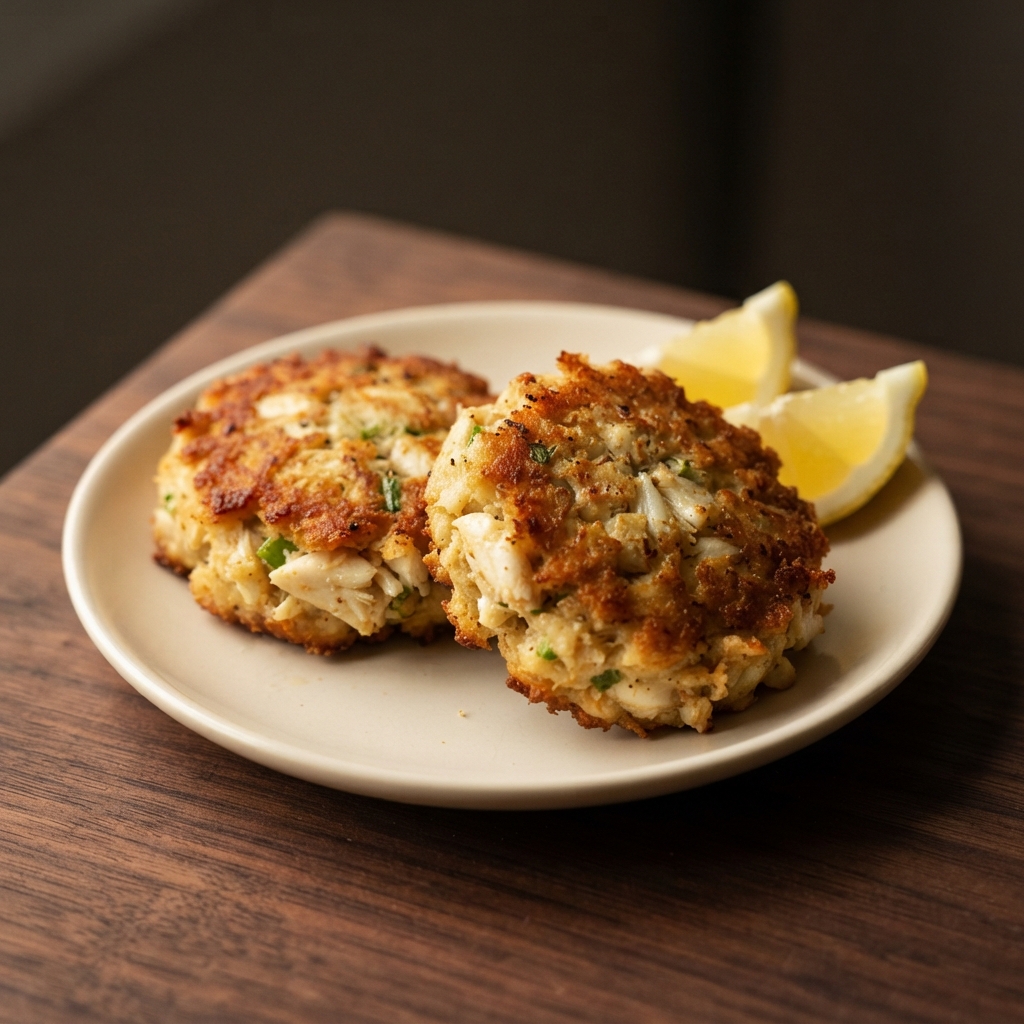 Crispy Air-Fried Crab Cakes