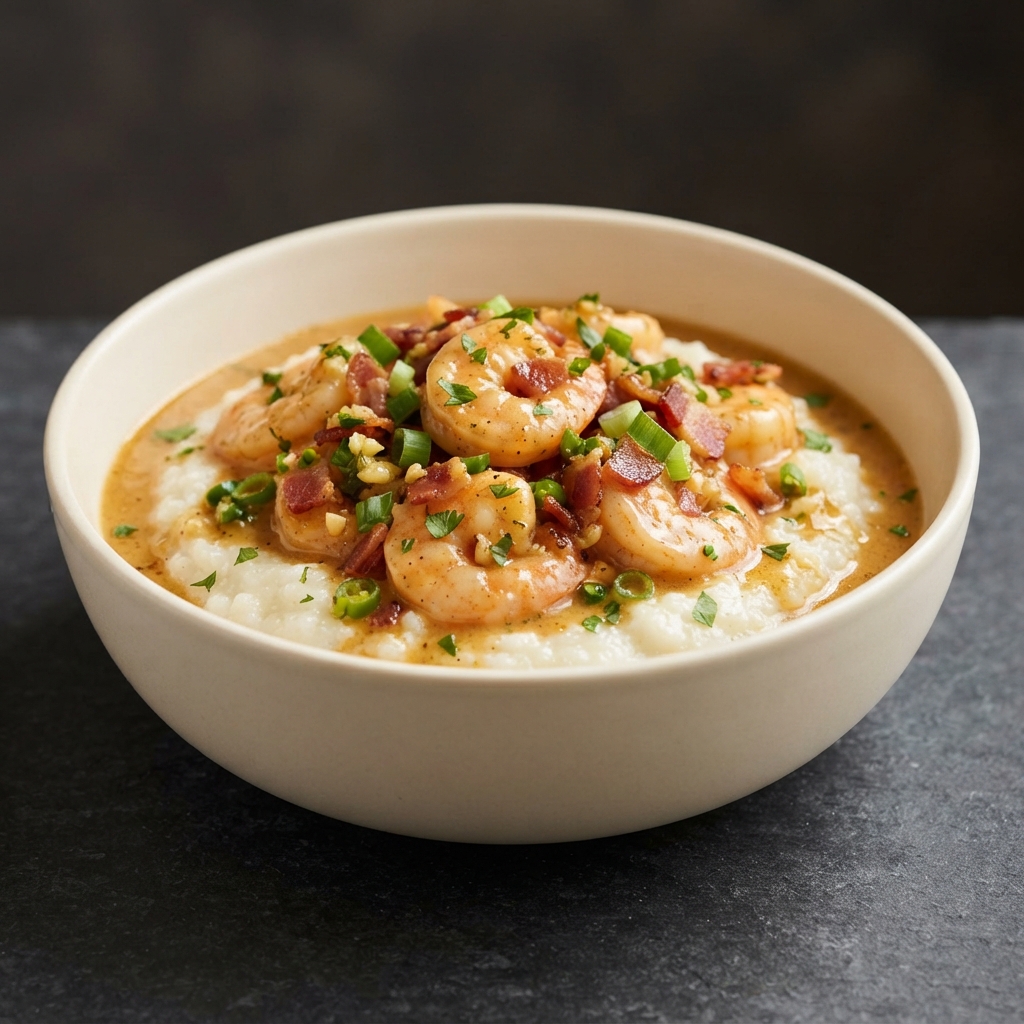 Chef John’s Classic Shrimp & Cheddar Grits