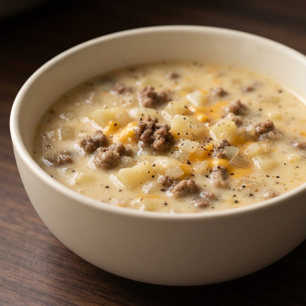 Hearty Cheeseburger Chowder
