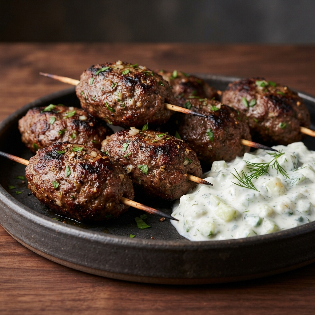 Air Fryer Beef Kofta Kebabs