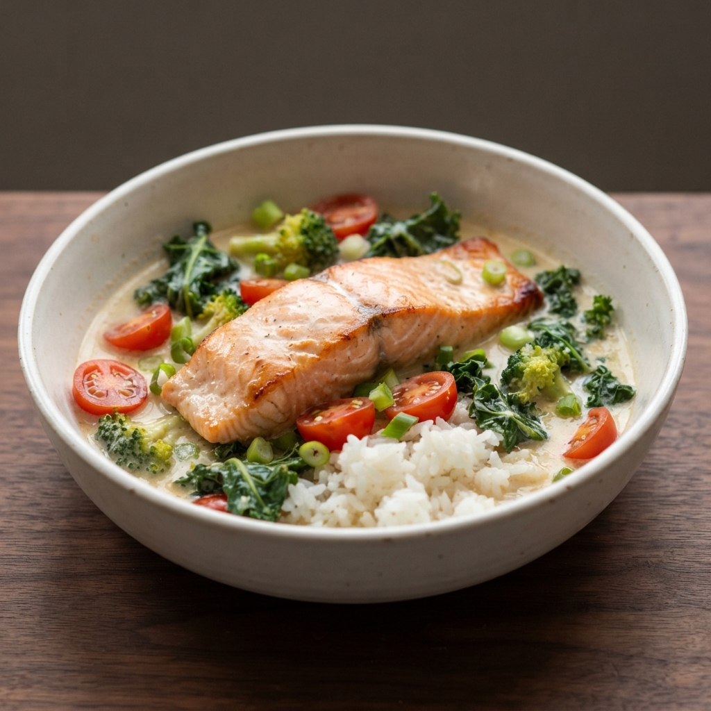 Pressure Cooker Ginataang Salmon (Filipino Coconut Milk Salmon)