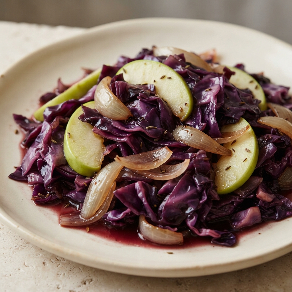 Skillet Cabbage with Granny Smith Apples