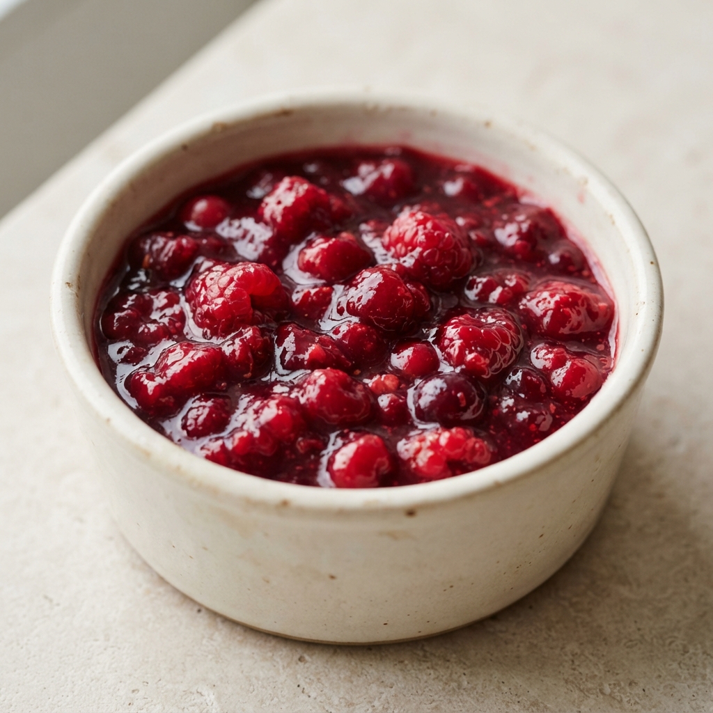 Raspberry–Cranberry Citrus Dessert Sauce