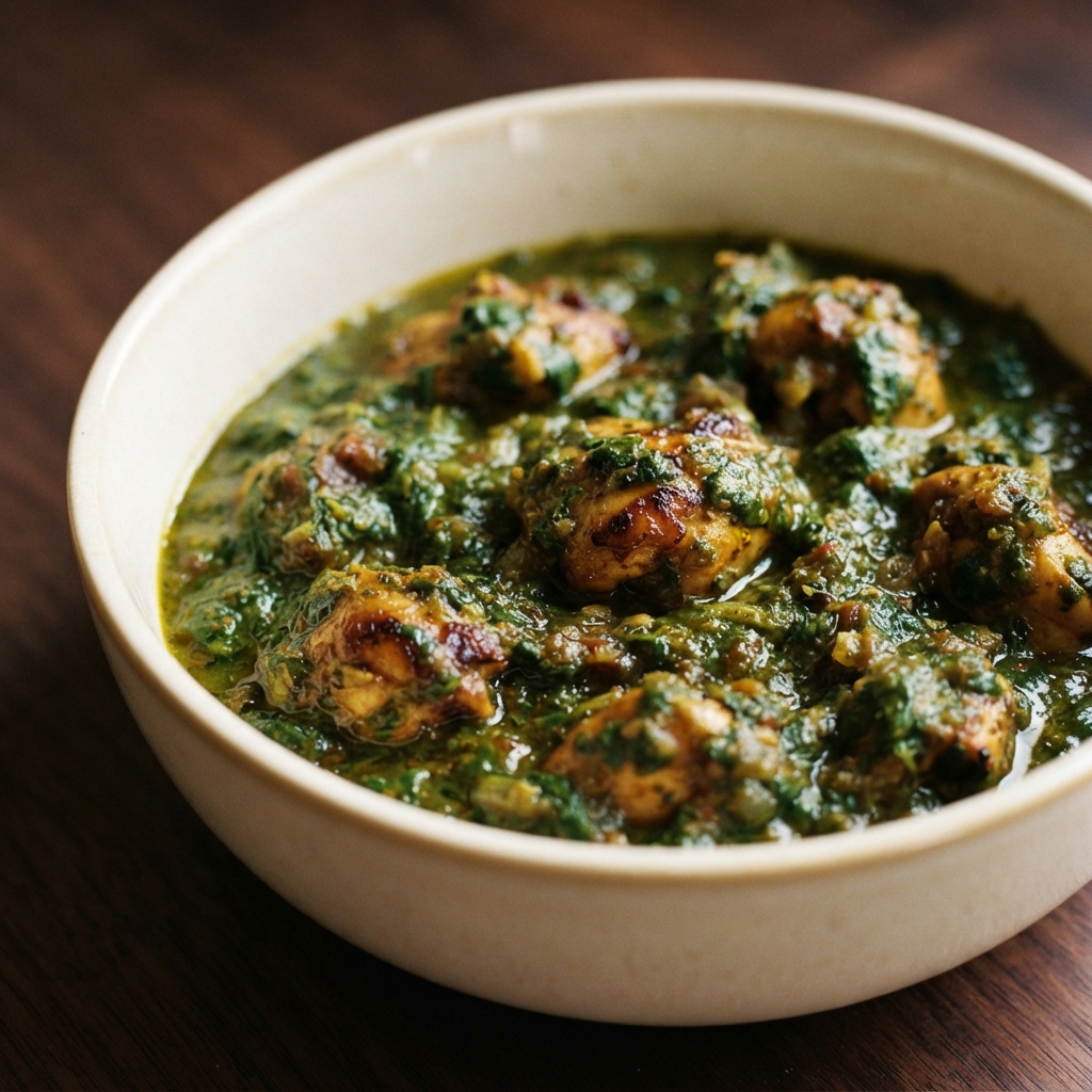 Spinach and Chicken Saag Curry