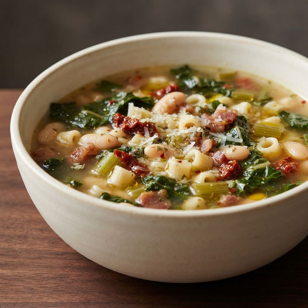 Tuscan Swiss Chard & Cannellini Bean Soup
