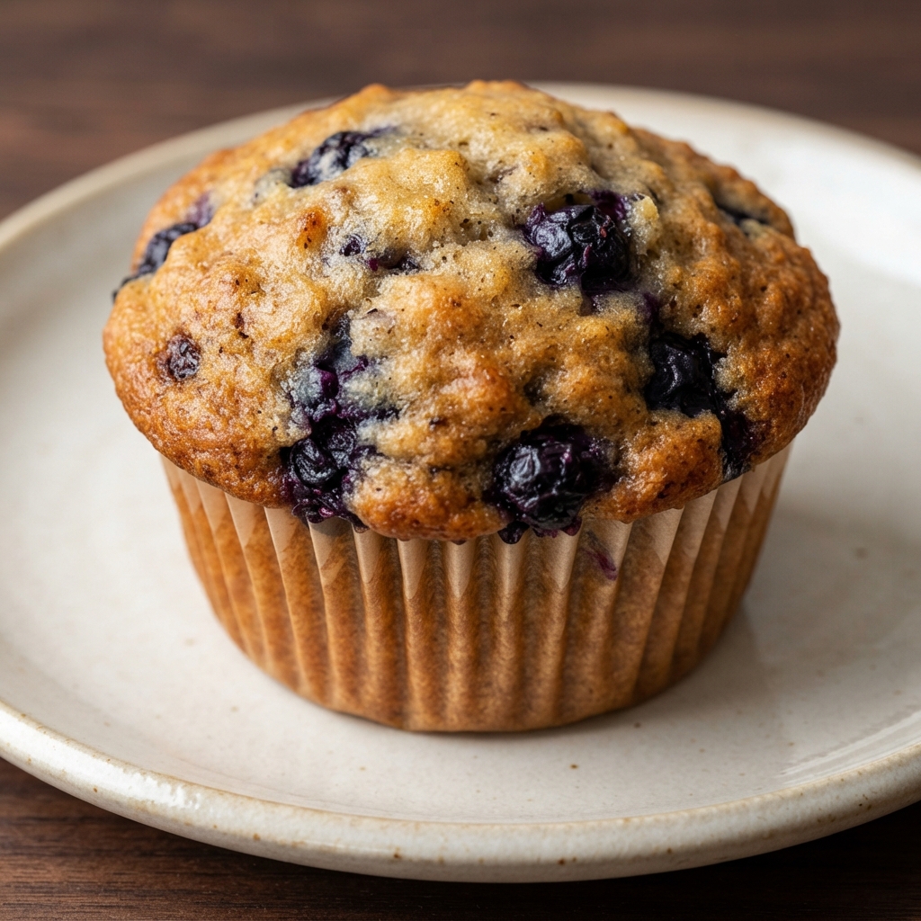 Banana-Blueberry Muffins with Greek Yogurt