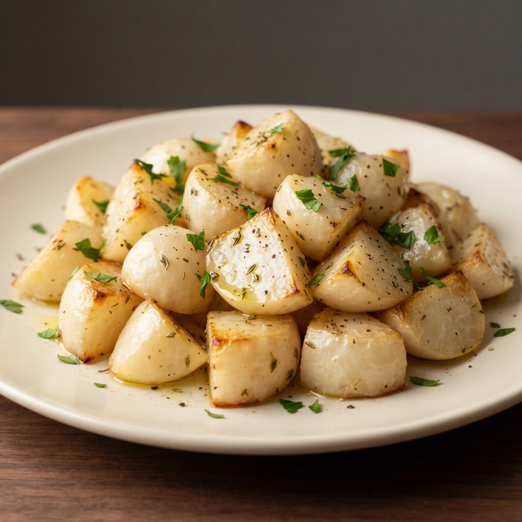 Oven-Roasted Turnips with Thyme