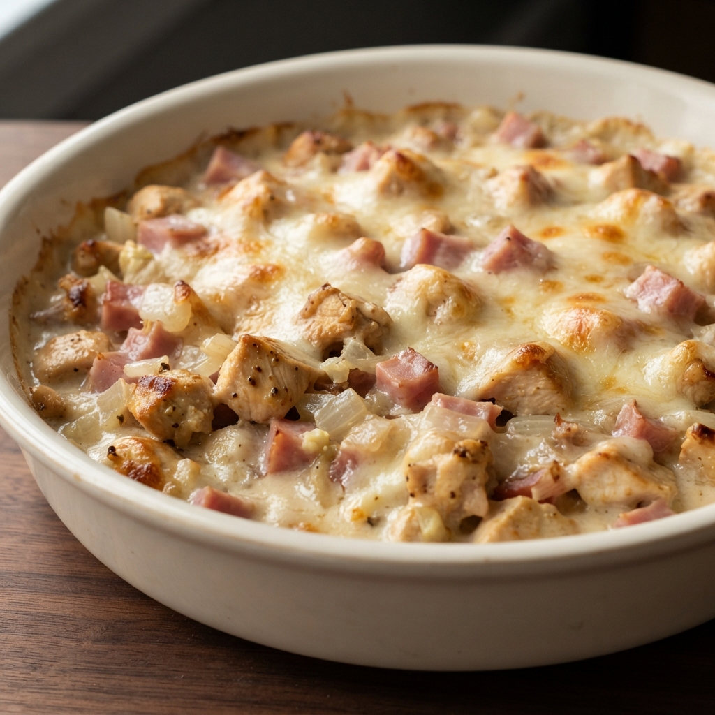 After the Holidays Chicken Cordon Bleu Casserole