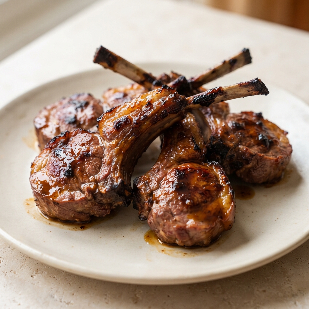 Duck-Glazed Lamb Chops