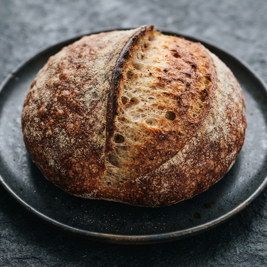 Overnight No-Knead Country Loaf