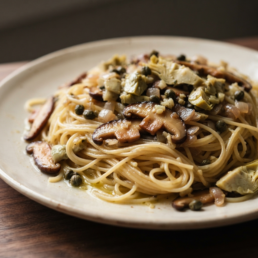 Shiitake Scallopini Pasta
