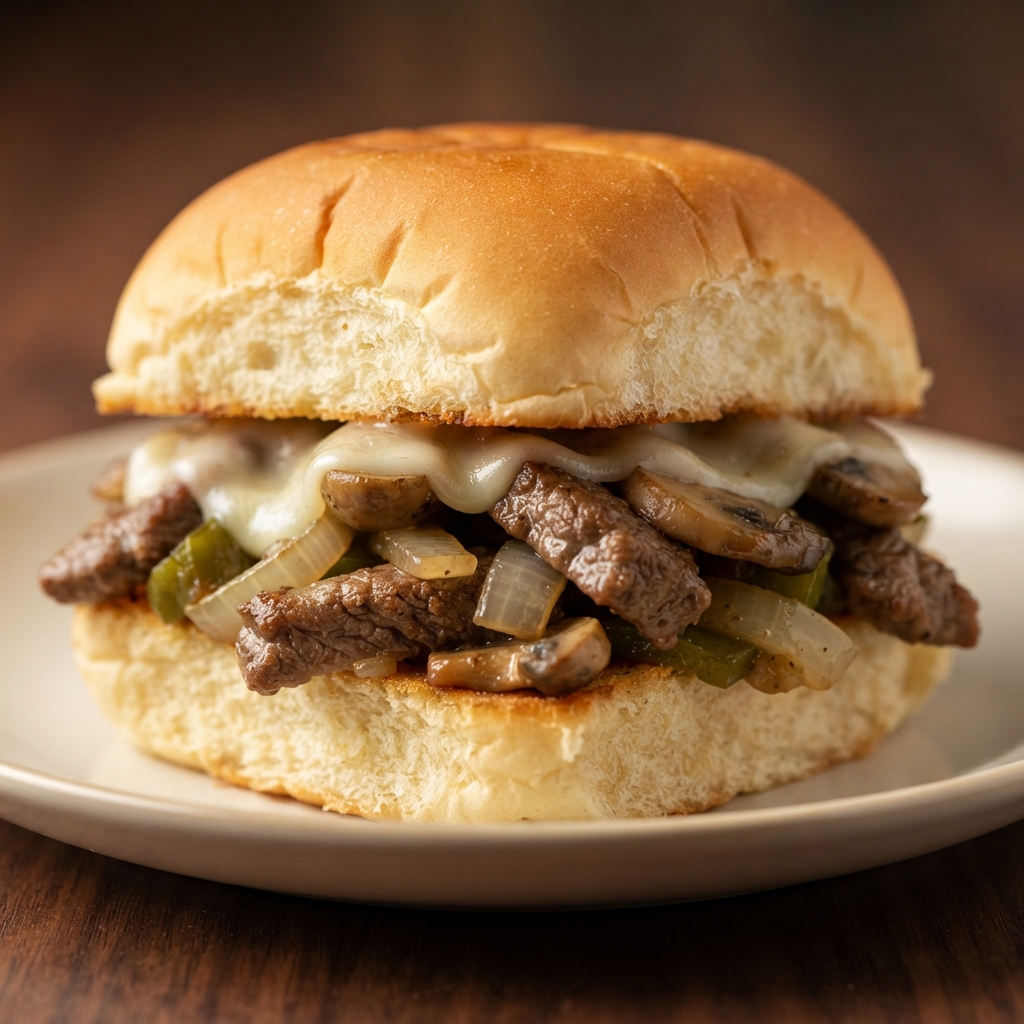 Mini Philly Cheesesteak Party Sliders