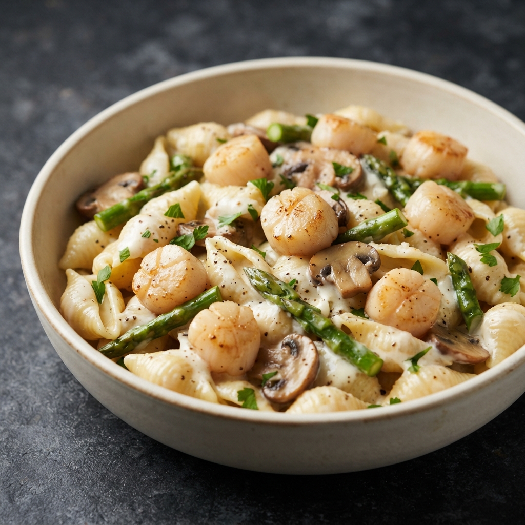 Mascarpone Scallops Pasta