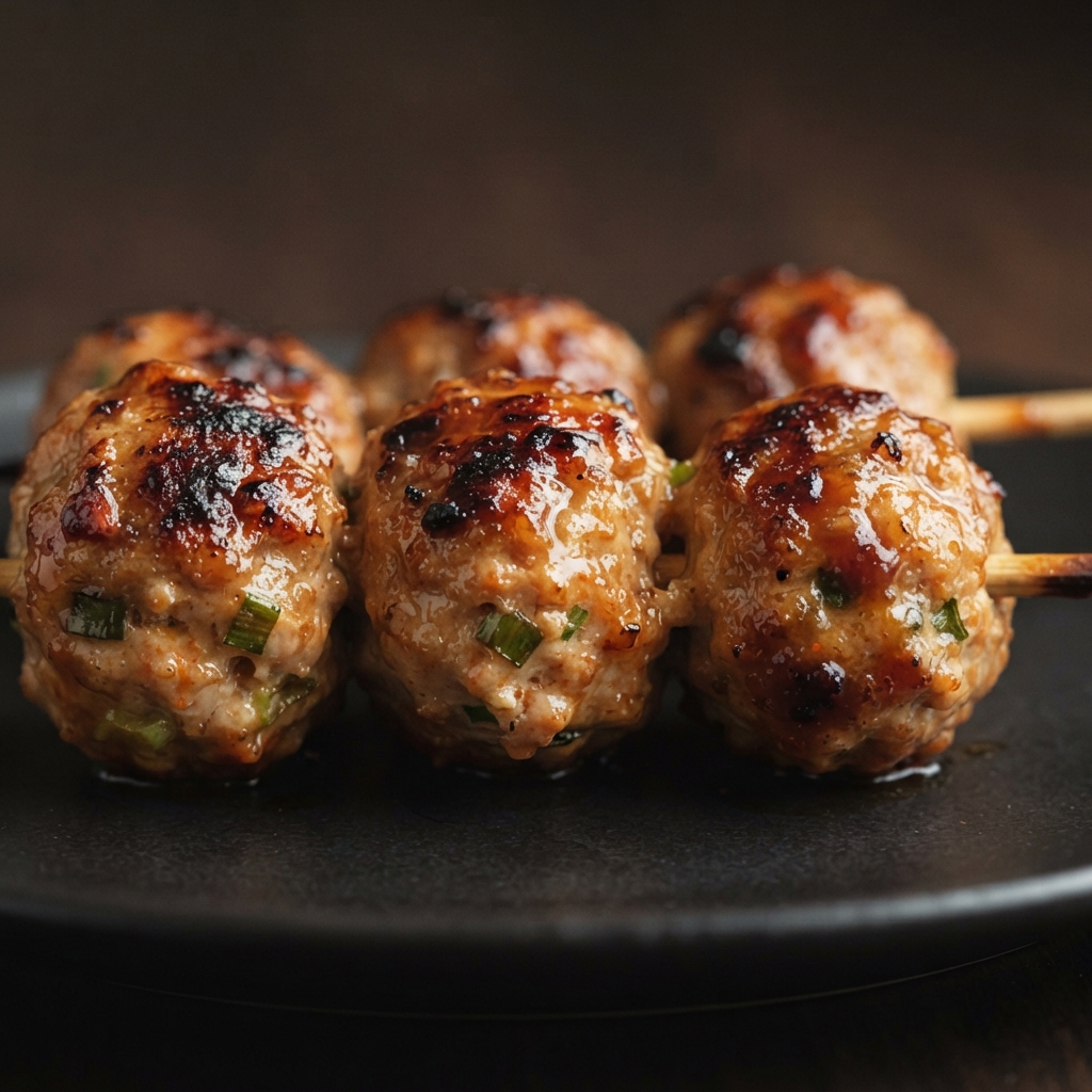 Grilled Chicken Meatballs