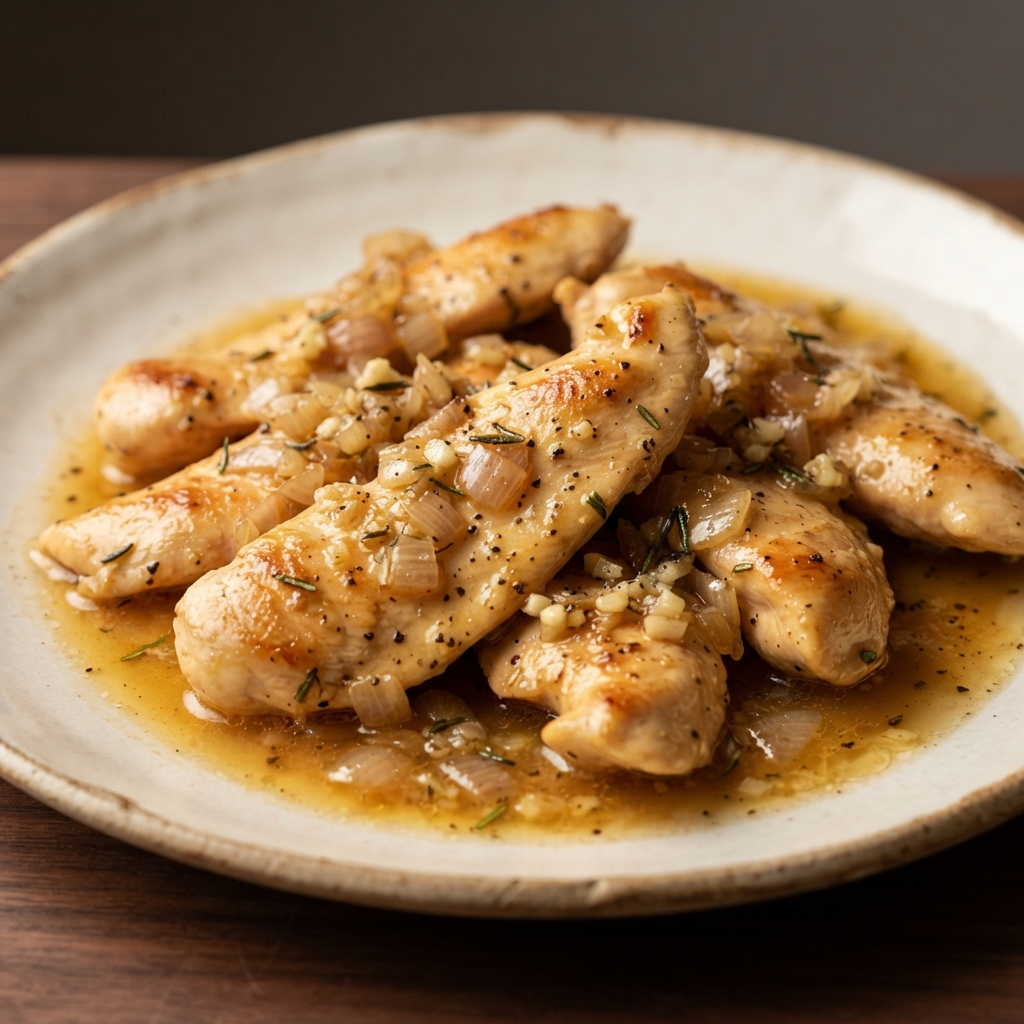 Skillet Chicken Scarpariello with White Wine and Rosemary