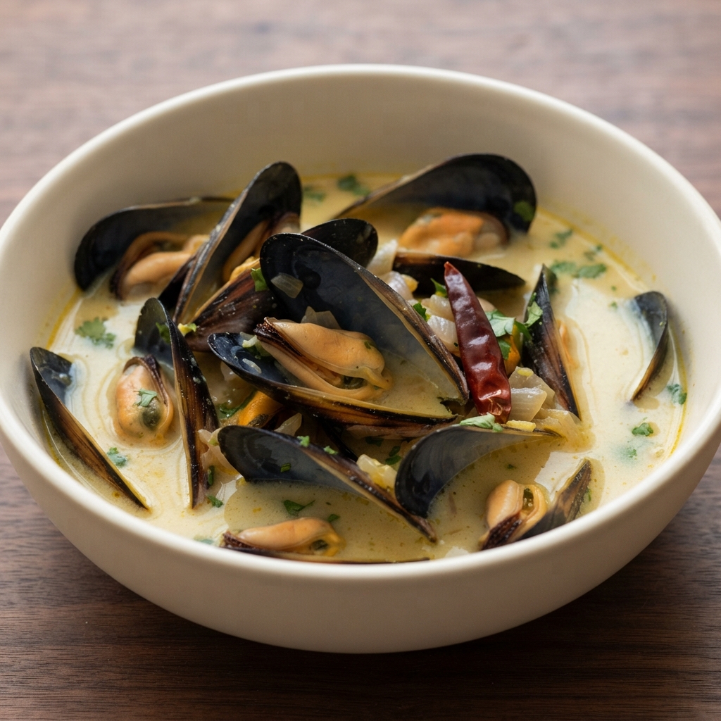 Mussels with Coconut-Lime Broth