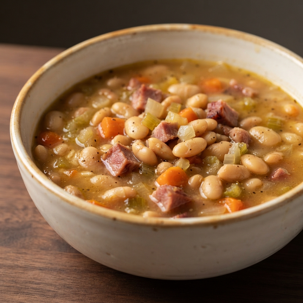 Mom’s Hearty Ham and White Bean Soup