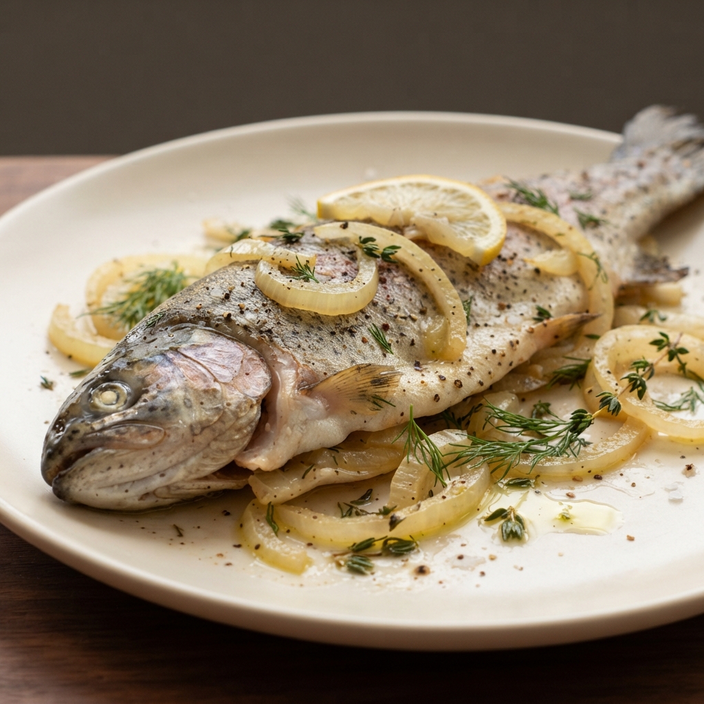 Oven-Roasted Fresh Rainbow Trout