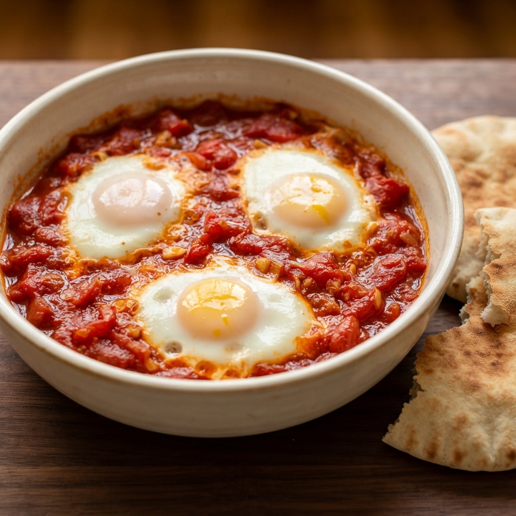 Shakshuka with Middle Eastern Poached Eggs