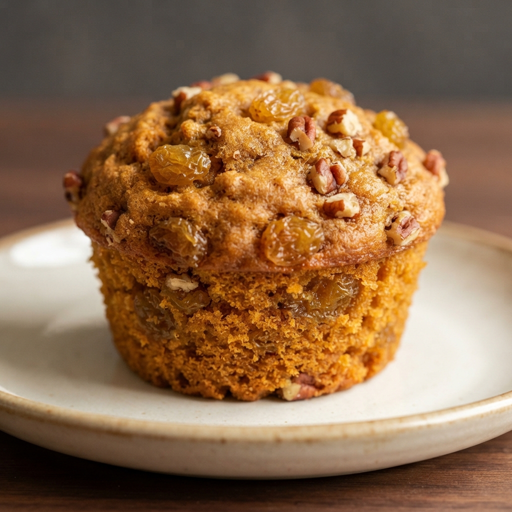 Pumpkin Applesauce Whole-Wheat Muffins