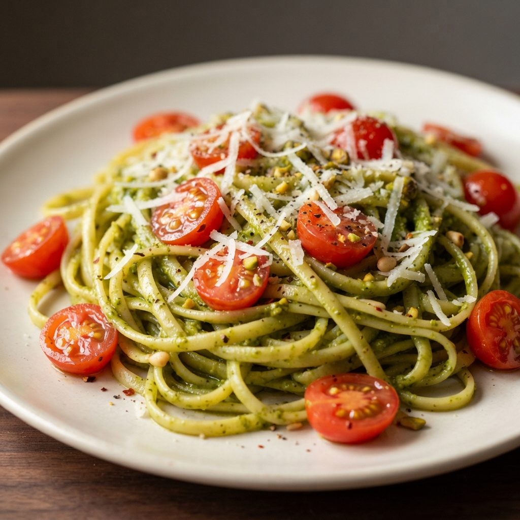Lynne's Linguine con Pesto di Pistacchi