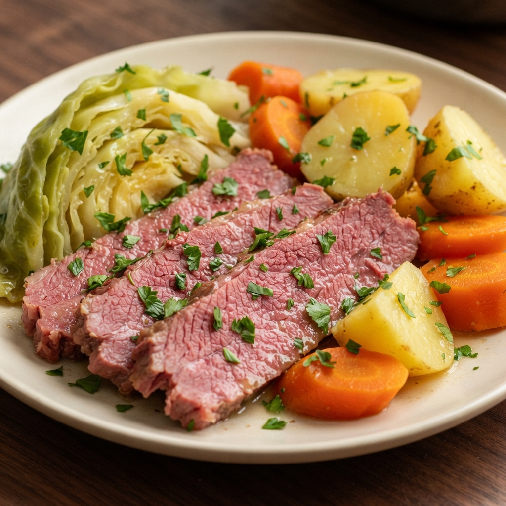 Corned Beef and Cabbage in a Dutch Oven