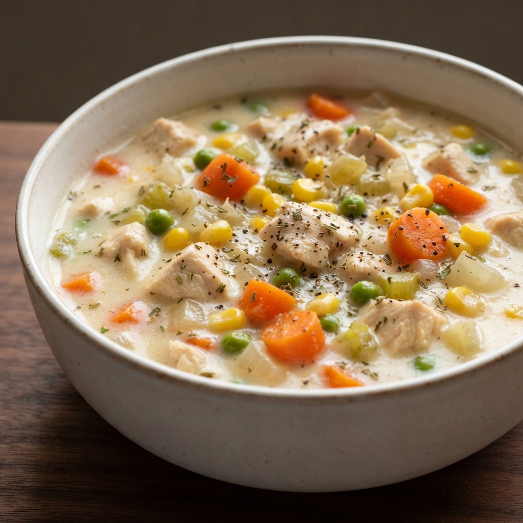 Pressure Cooker Chicken Pot Pie Stew (No Crust, Gluten-Free)