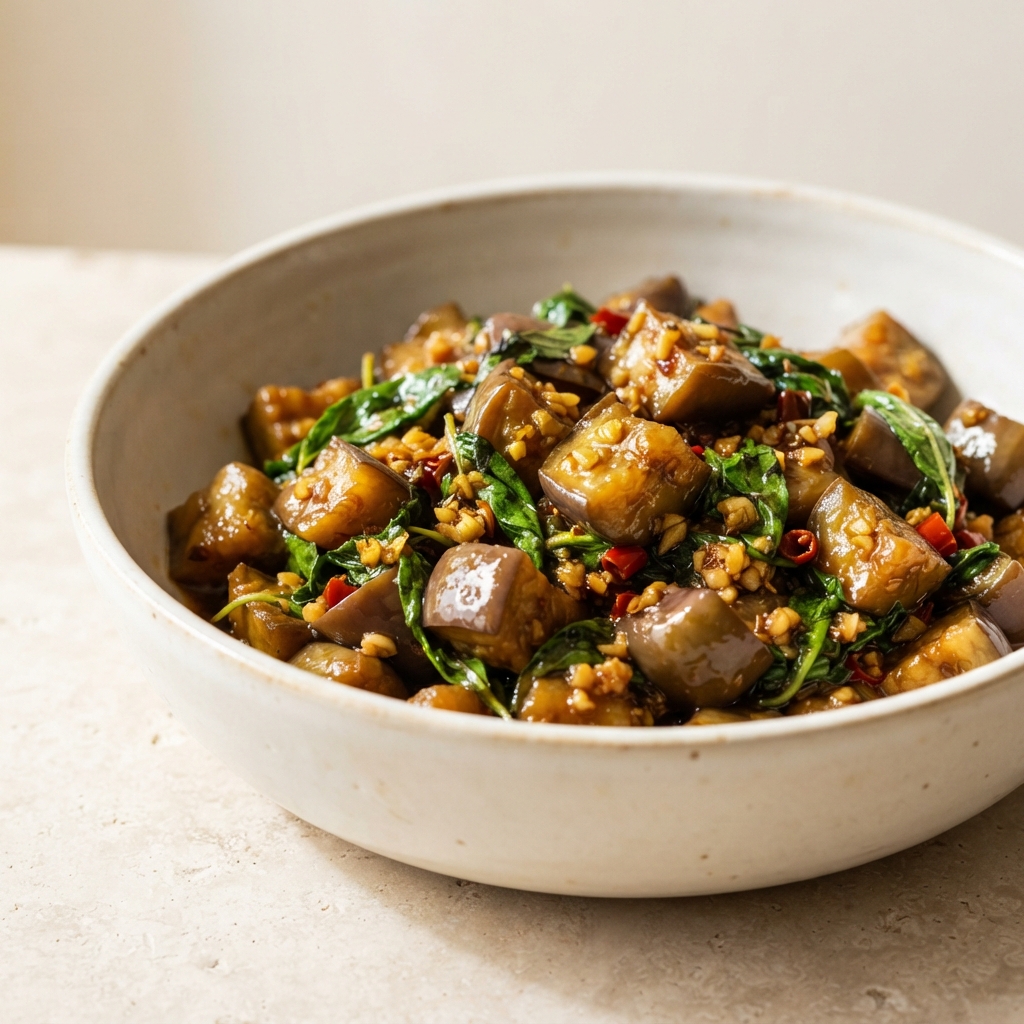 Stir-Fried Thai Basil Eggplant