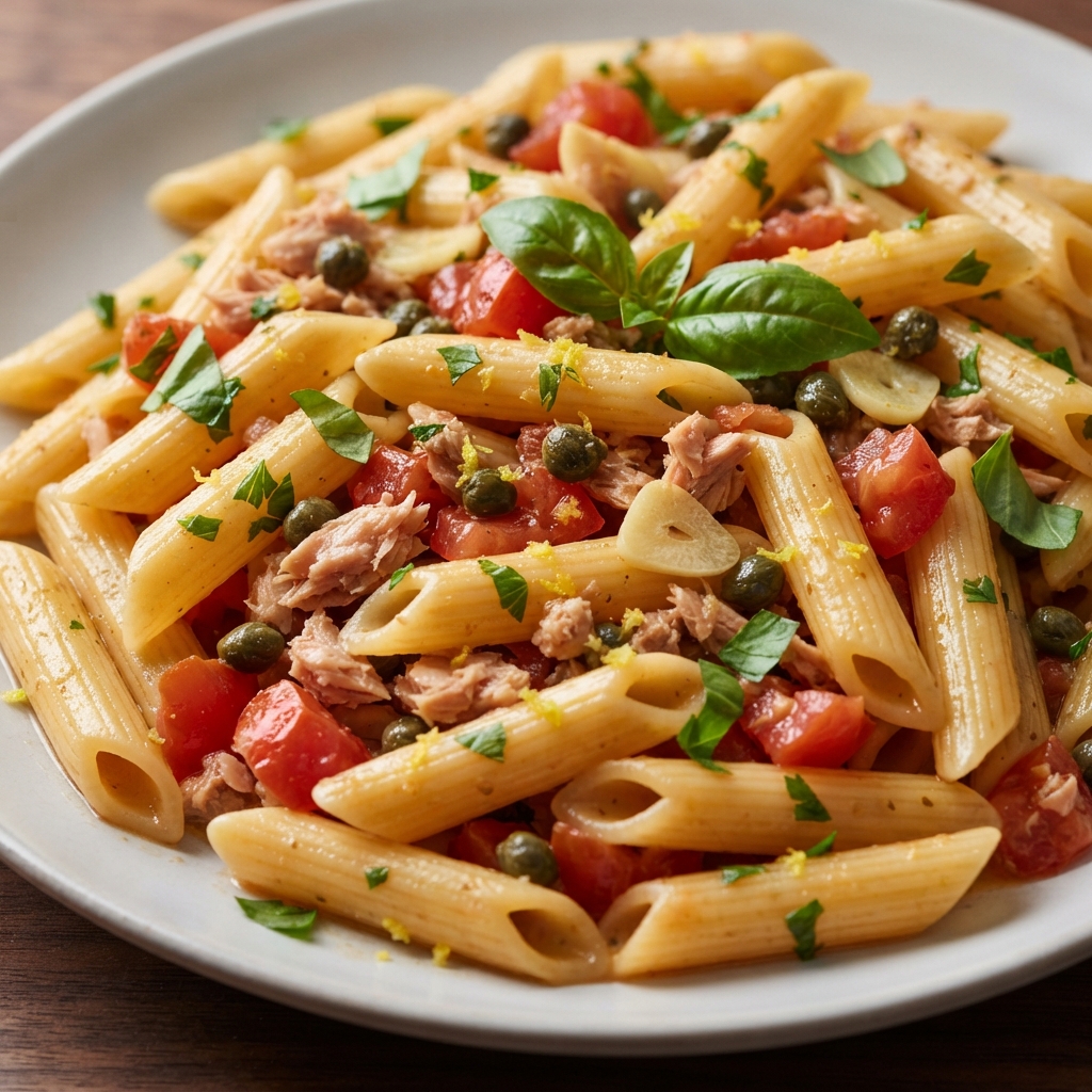 Weeknight Penne with Tuna and Tomato
