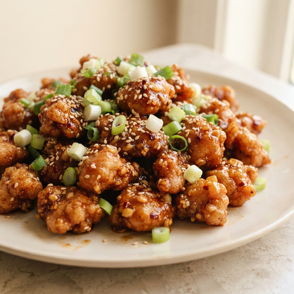 Crispy Air Fryer General Tso’s Chicken Bites