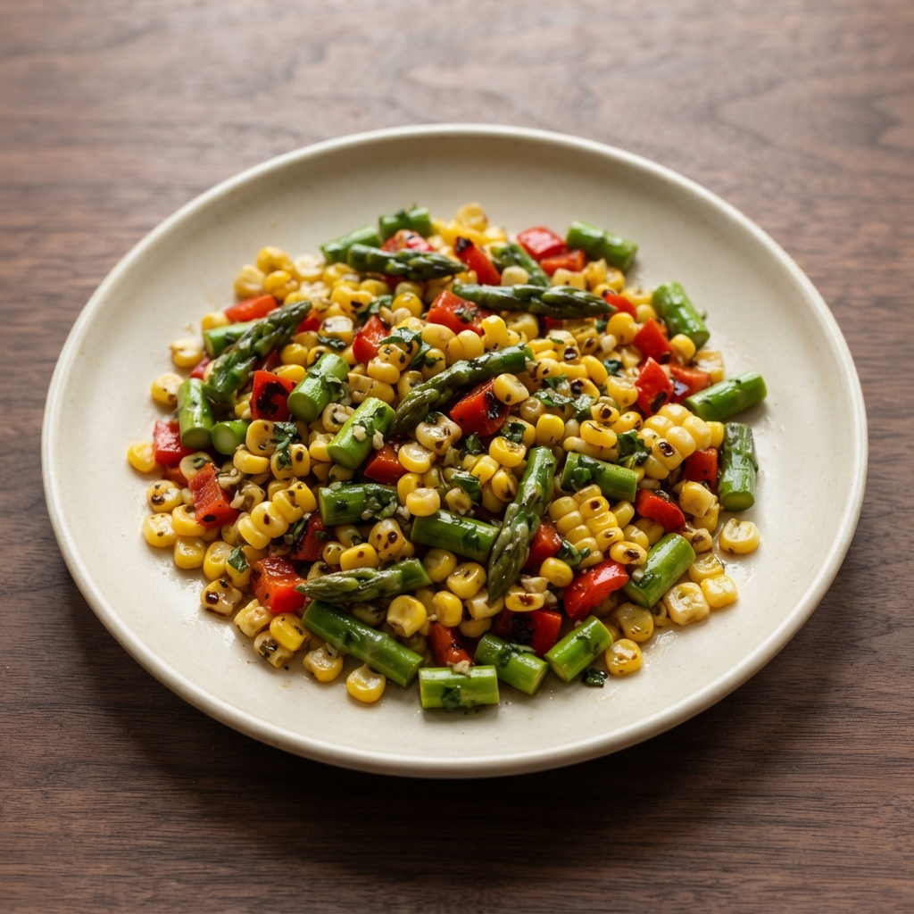 Asparagus and Sweet Corn Summer Salad