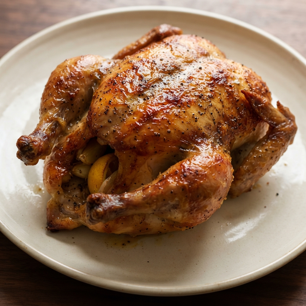 Mayonnaise-Coated Roast Chicken