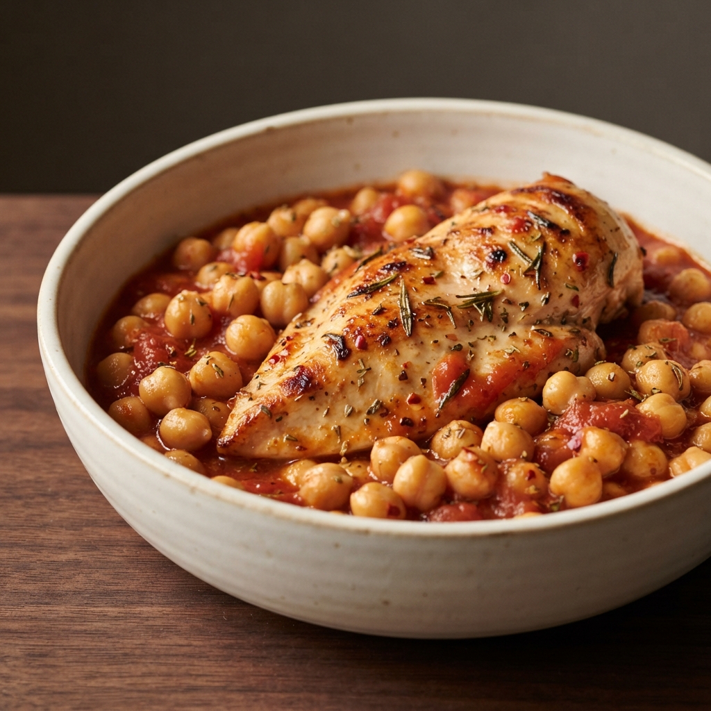 Tuscan-Style Chicken with Chickpeas