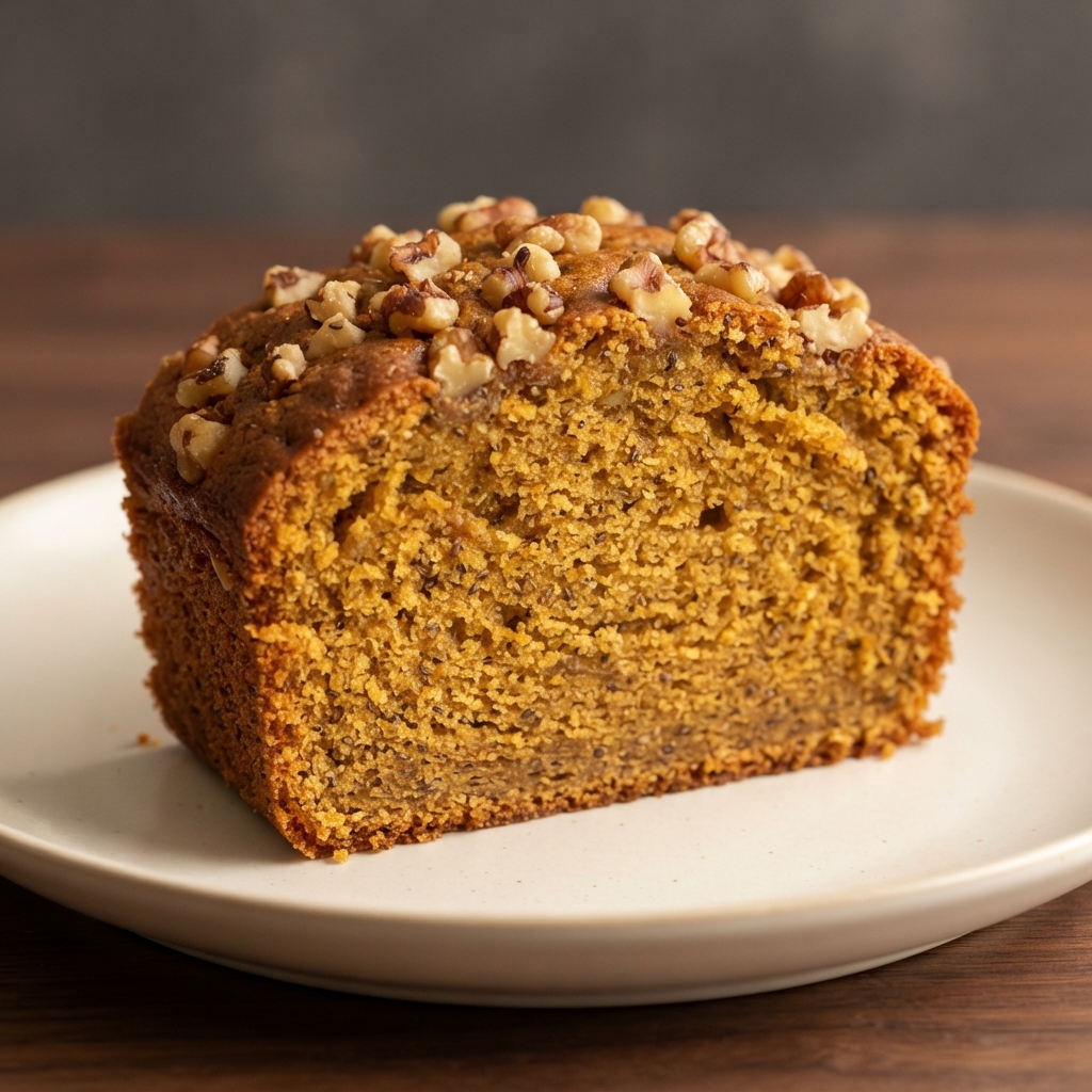 Pumpkin Beer Quick Bread with Chia and Walnuts