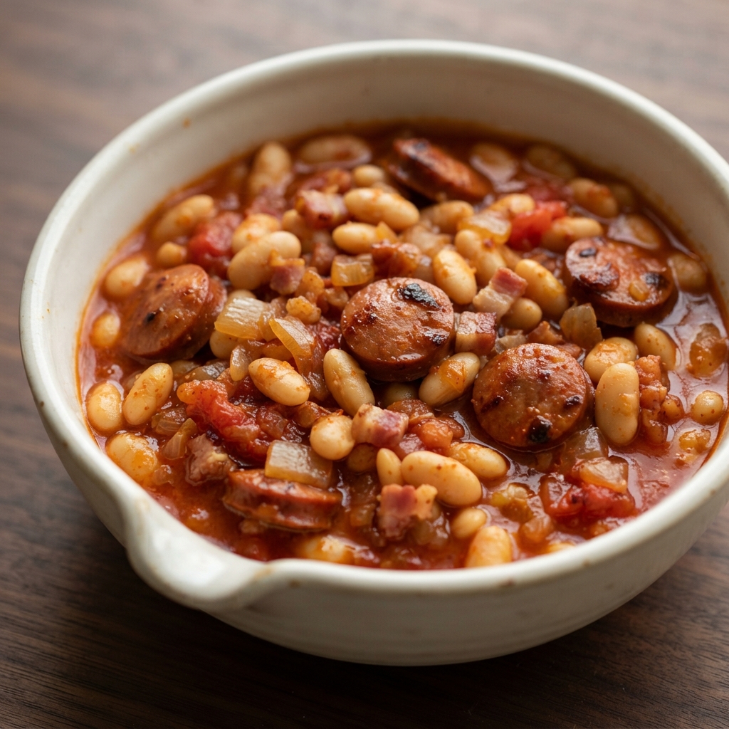 Polish Bean and Sausage Stew Recipe