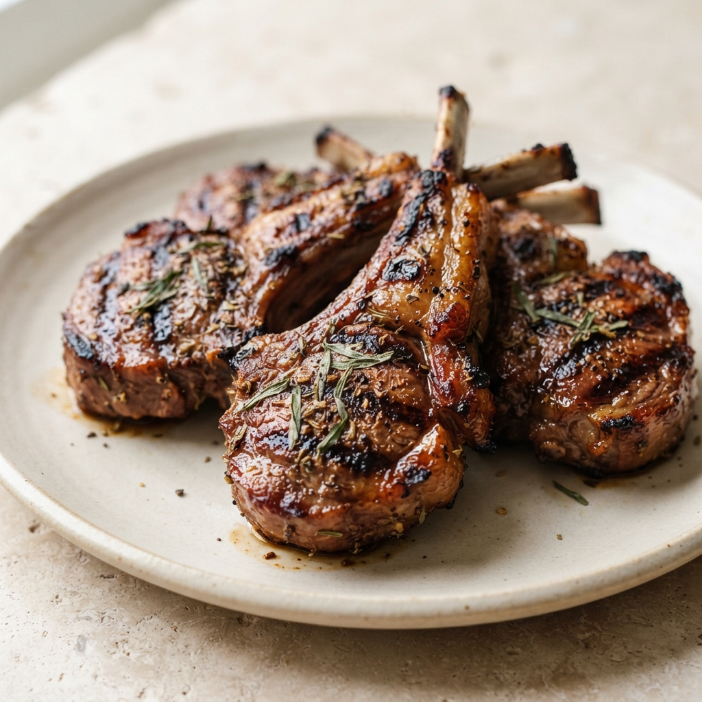 Brown Sugar–Glazed Grilled Lamb Chops