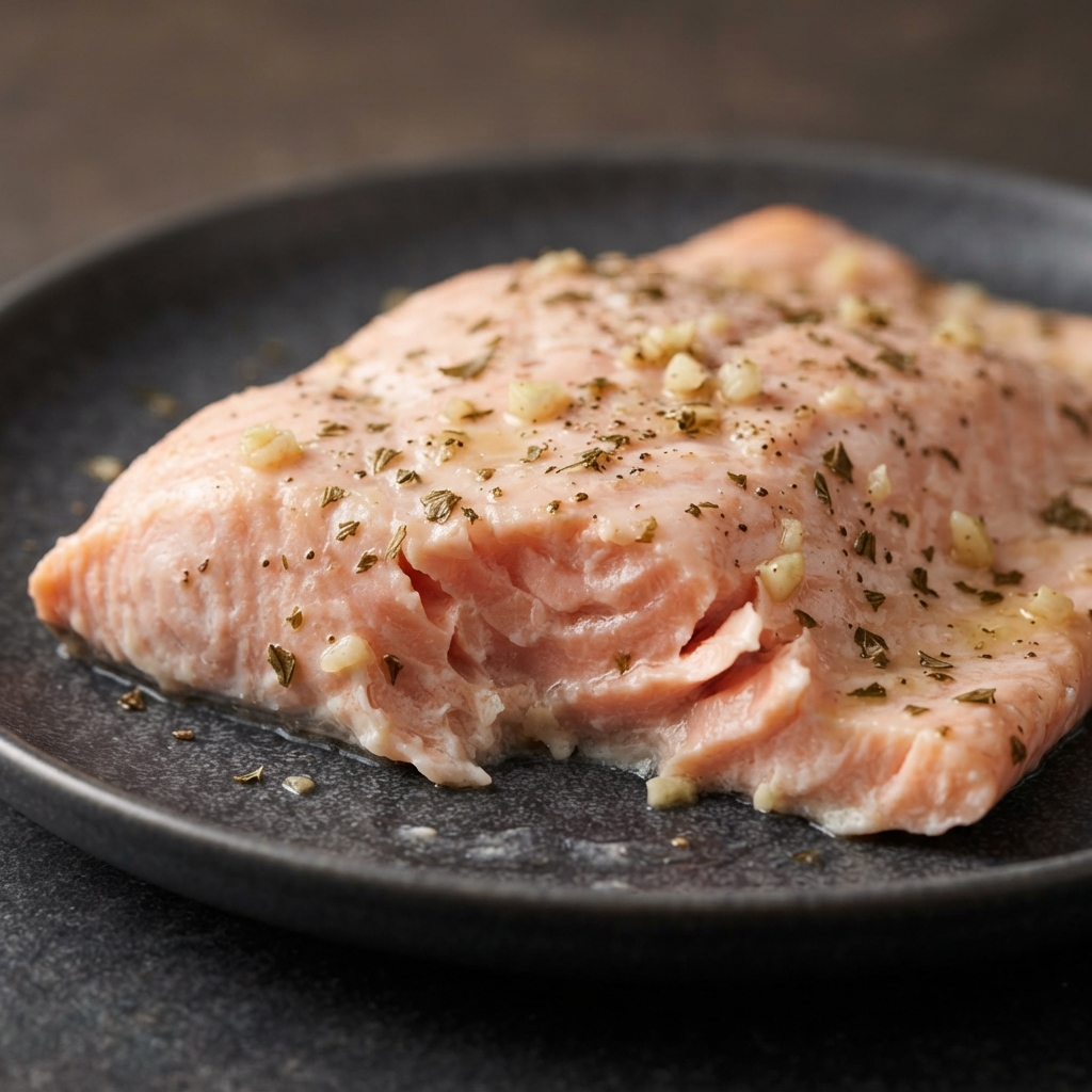 White Wine Poached Salmon Fillets