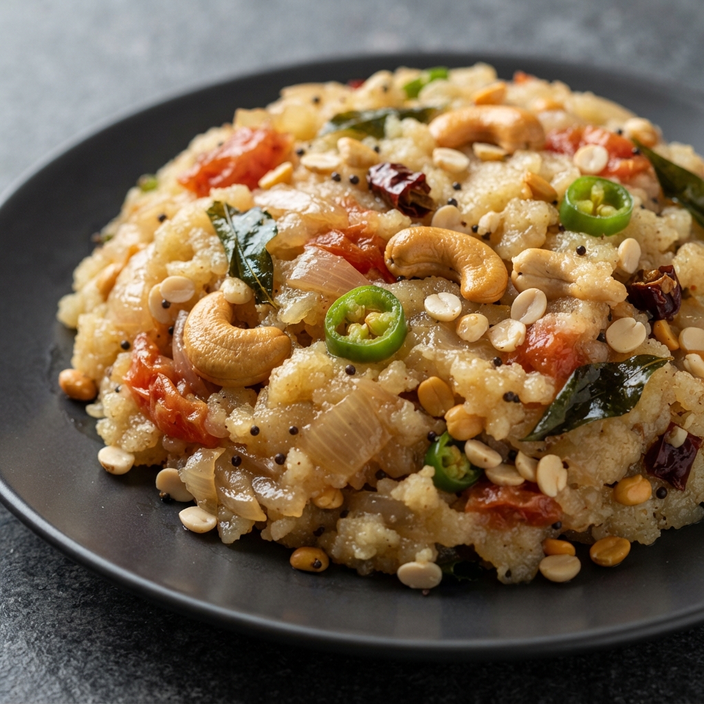 Rava Upma (South Indian Semolina Upma)