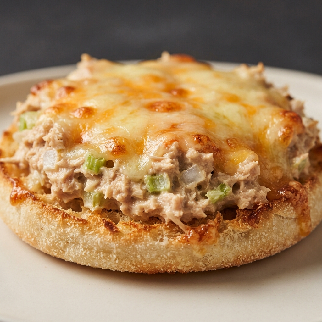 Air-Fried English Muffin Tuna Melts