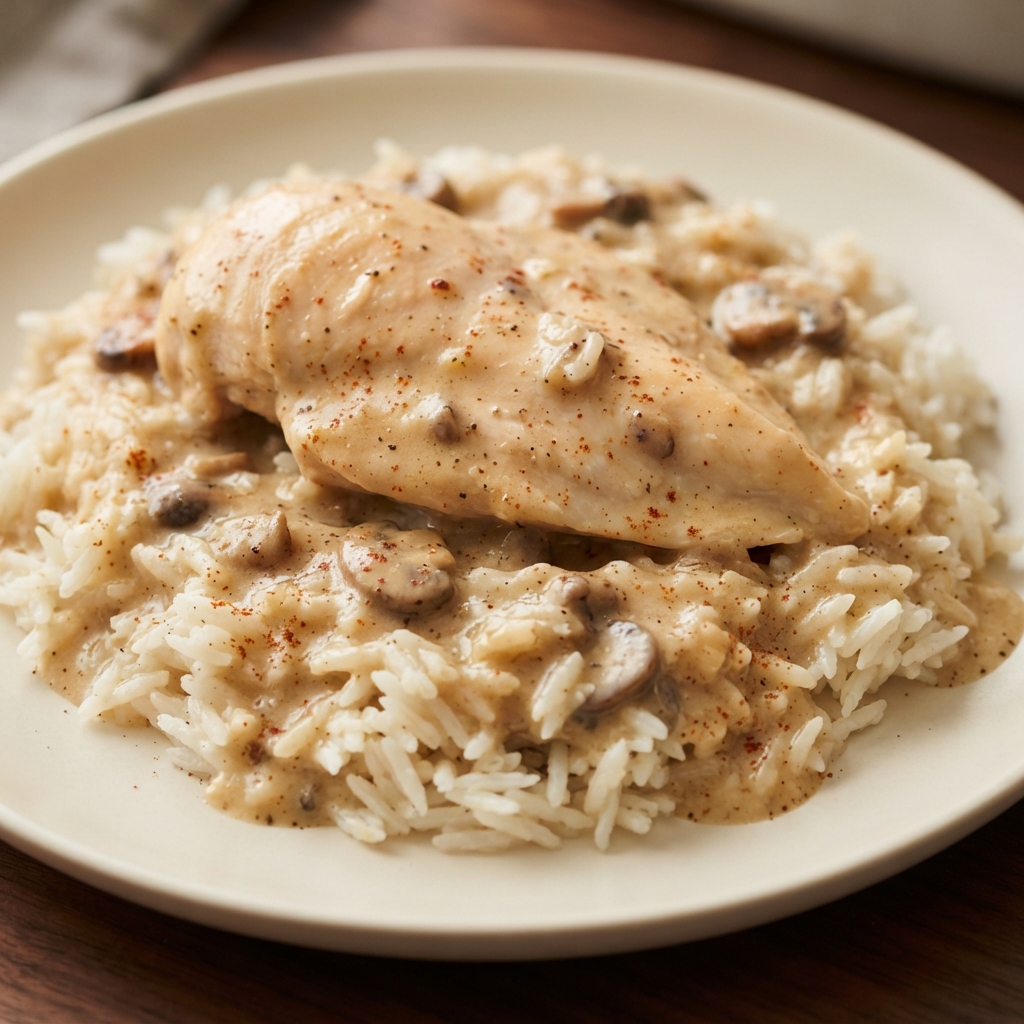 Creamy Chicken and Rice Casserole Bake