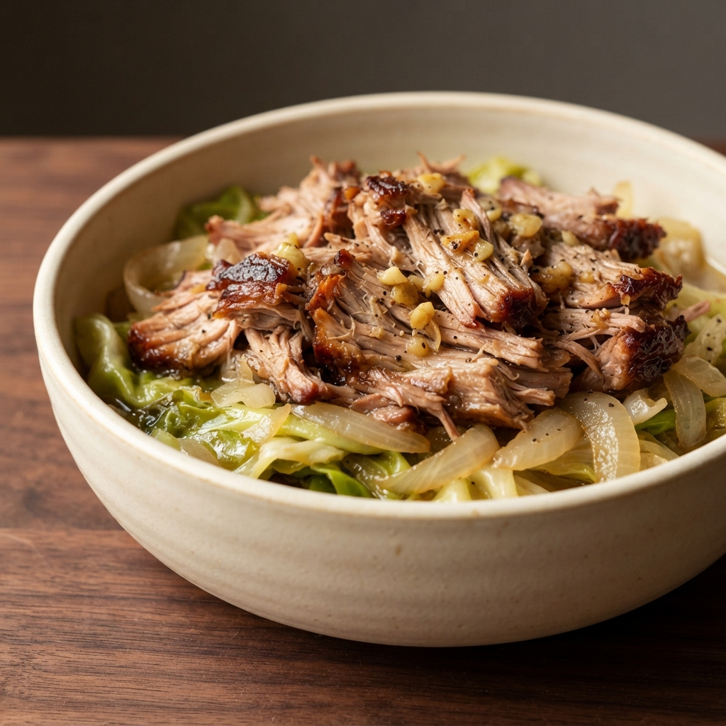 Smoky Garlic Pork Shoulder Pull