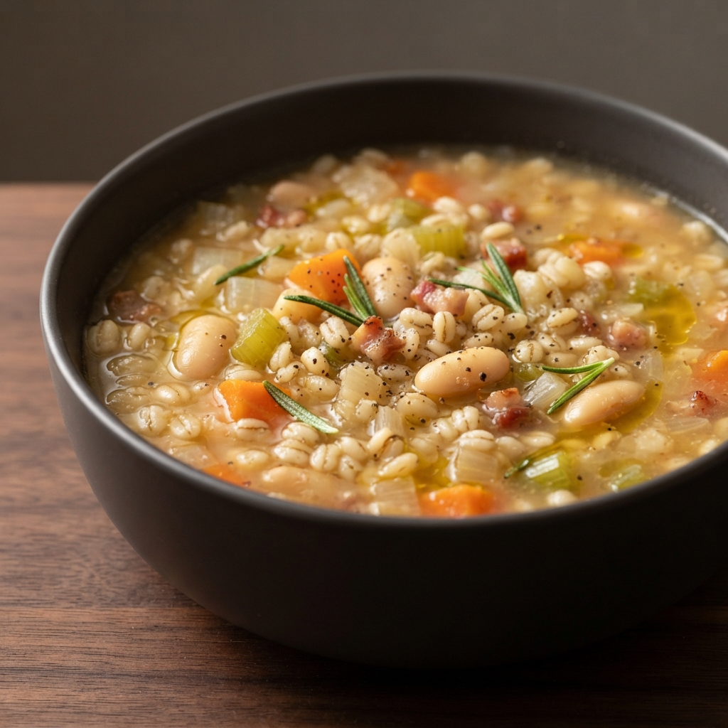 Zuppa di Orzo e Fagioli (Bean and Barley Soup)