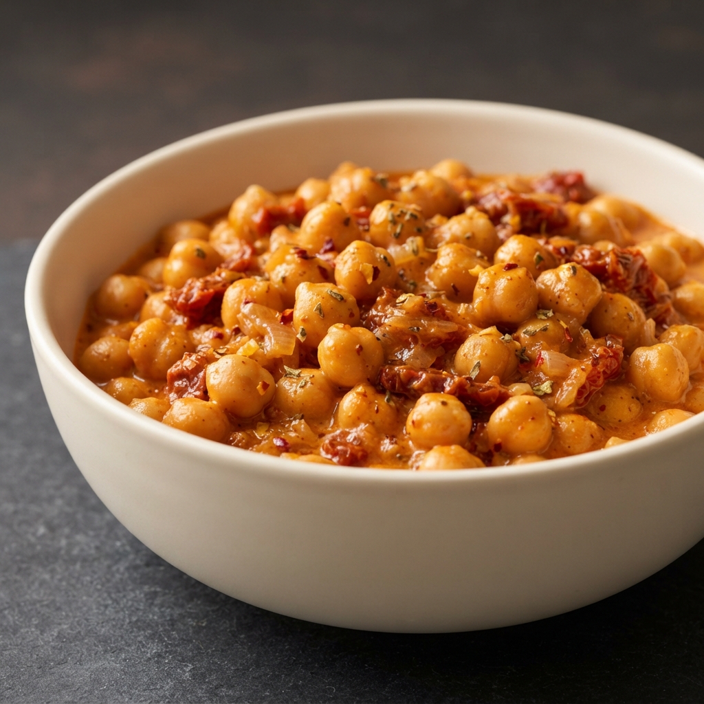Marry Me Chickpeas in Creamy Sun-Dried Tomato Sauce