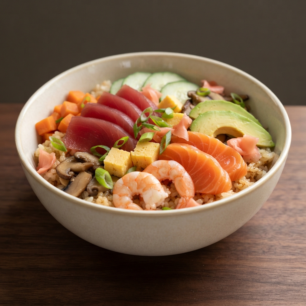 Sushi Chirashi Rice Bowl