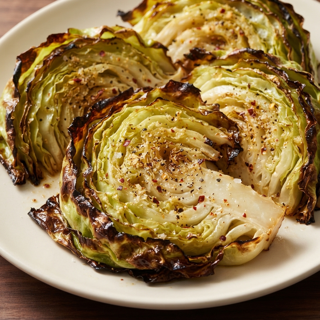 Oven-Roasted Cabbage Wedges with Lemon