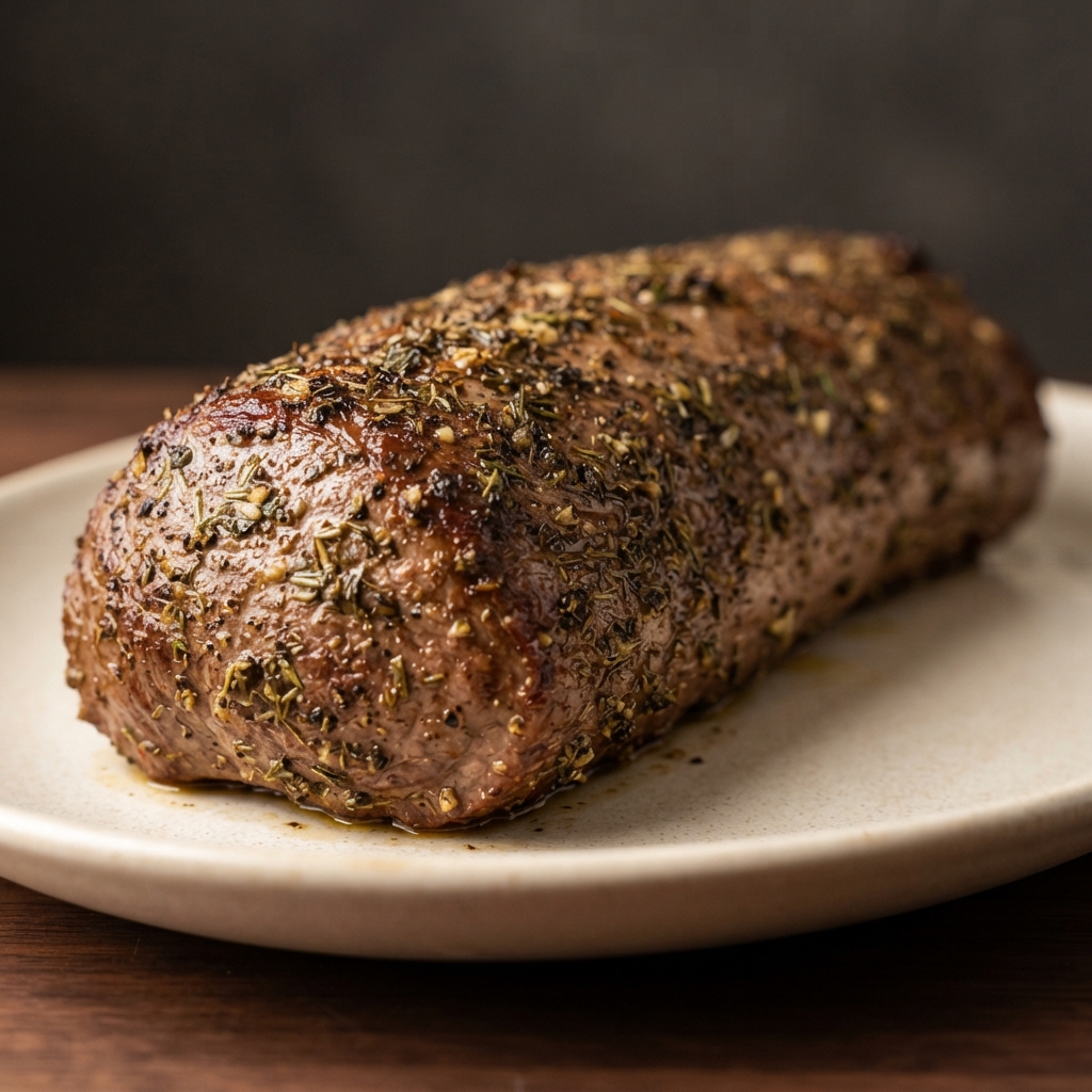 Louise's Garlic-Herb Crusted Beef Tenderloin