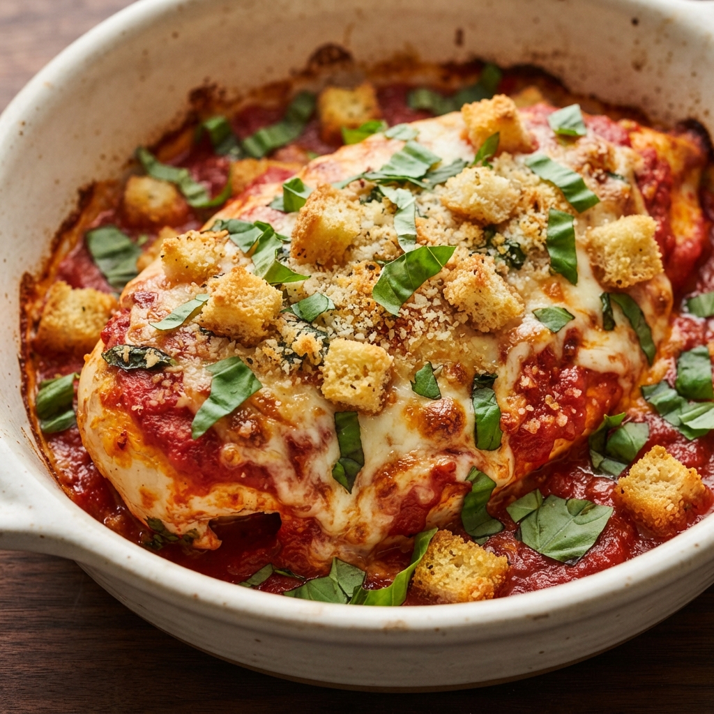 The Best Parmesan Chicken Bake