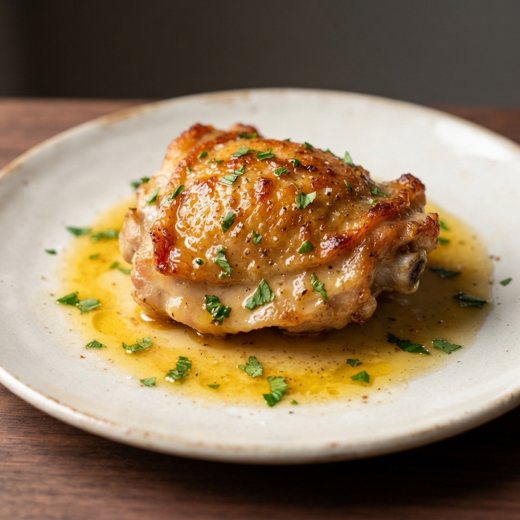 Oven-Roasted Lemon Butter Chicken Thighs