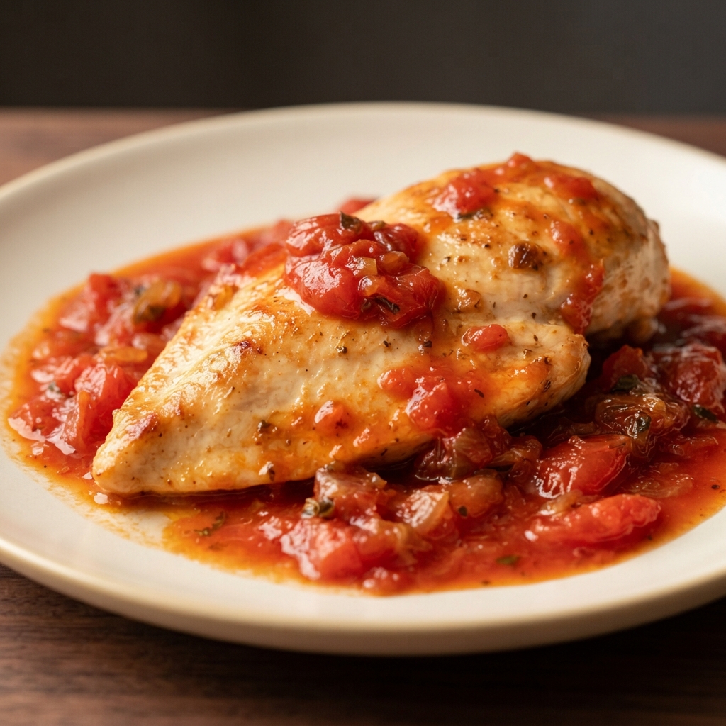 Pierre-Style Chicken Breasts in Tangy Tomato Sauce